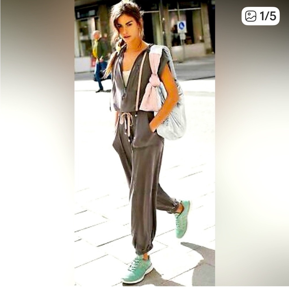 Free People Movement Franklin Hills Jumpsuit in  Charcoal